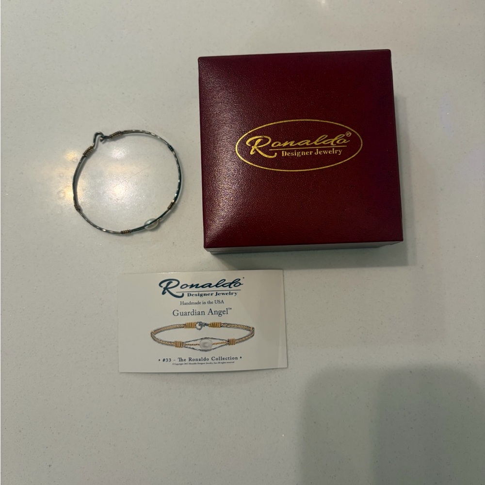 Ronaldo Guardian Angel Silver & Gold Bracelet